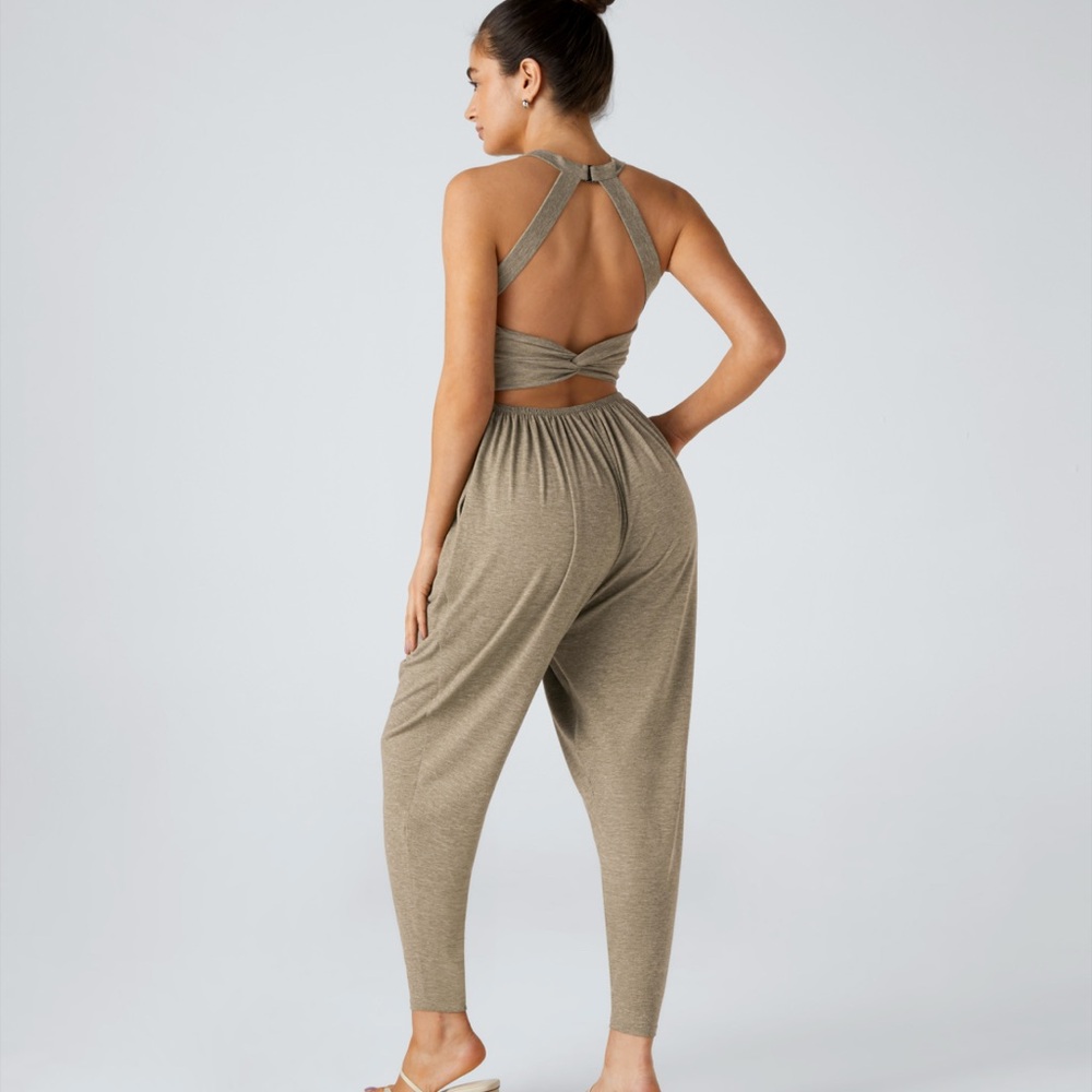 Halara U Neck Pocket Harem Casual Jumpsuit- Easy Peazy Edition